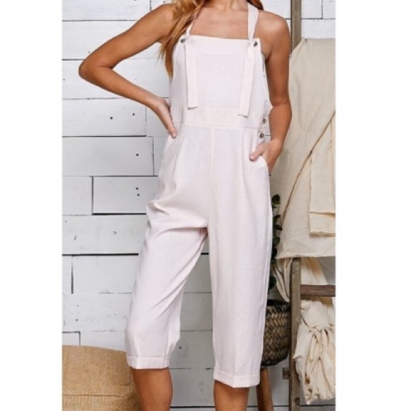 🎀NWT Pinstripe Romper/Striped Overalls/Jumper - Picture 11 of 13